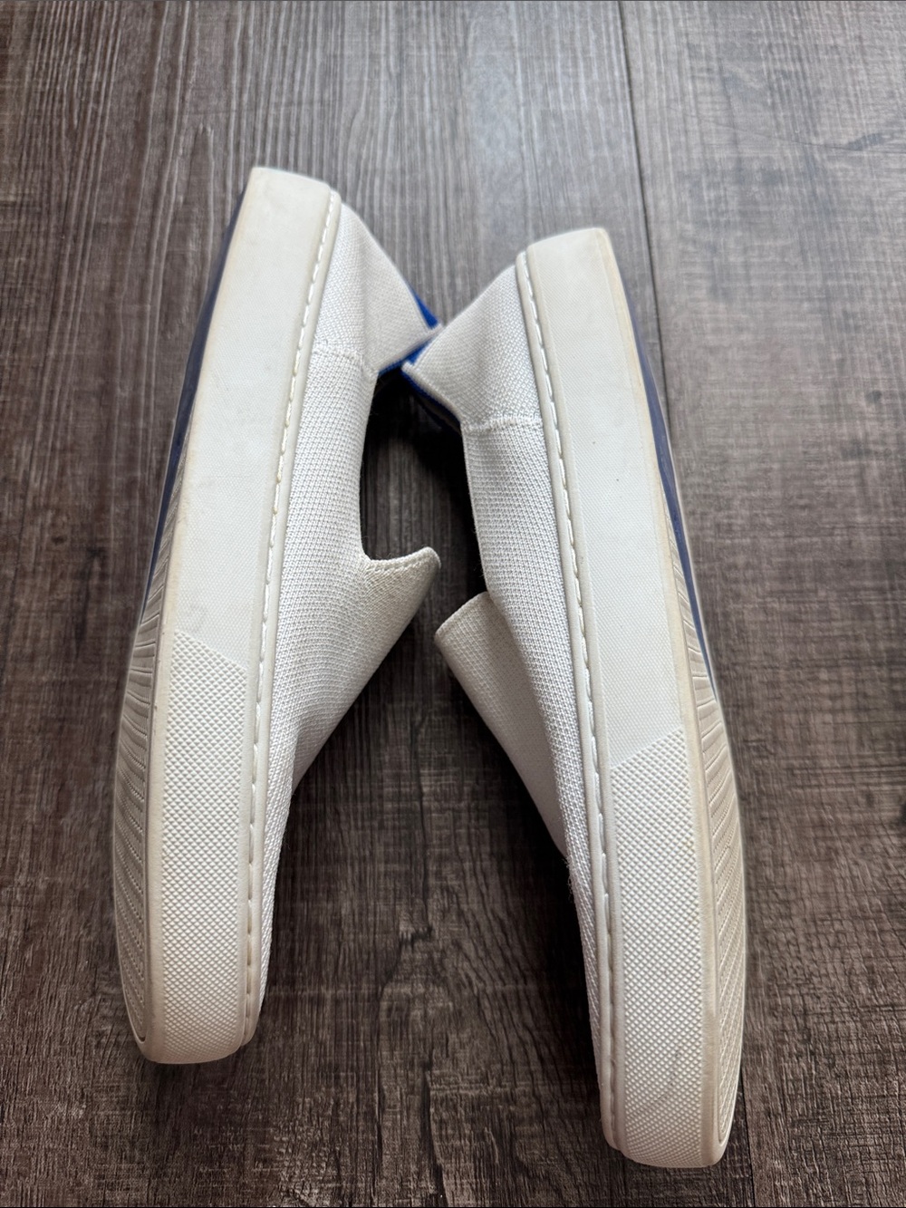 Rothy's White Slip-On Sneakers & Black Pointed Flats - Picture 9 of 11